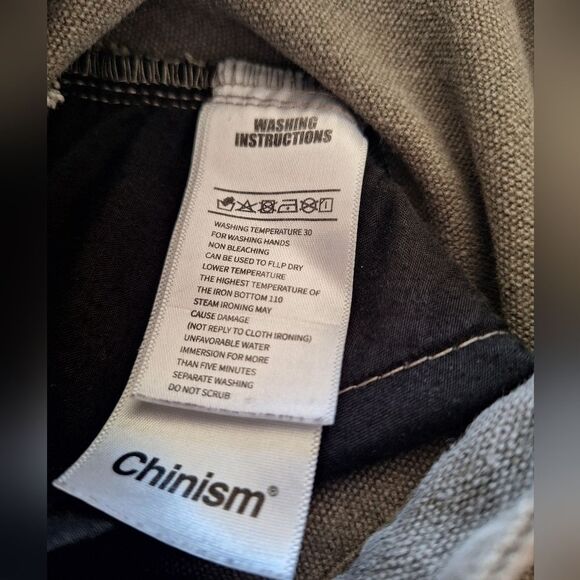 Chinism Gray Brown Linen Cotton Pant Size XXL - Picture 6 of 11